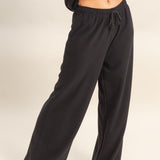 Wide Leg Jogger Pant - Black-Bottoms- Hometown Style HTS, women's in store and online boutique located in Ingersoll, Ontario