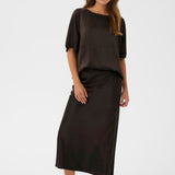 Lotte Skirt - Black Coffee-skirt- Hometown Style HTS, women's in store and online boutique located in Ingersoll, Ontario