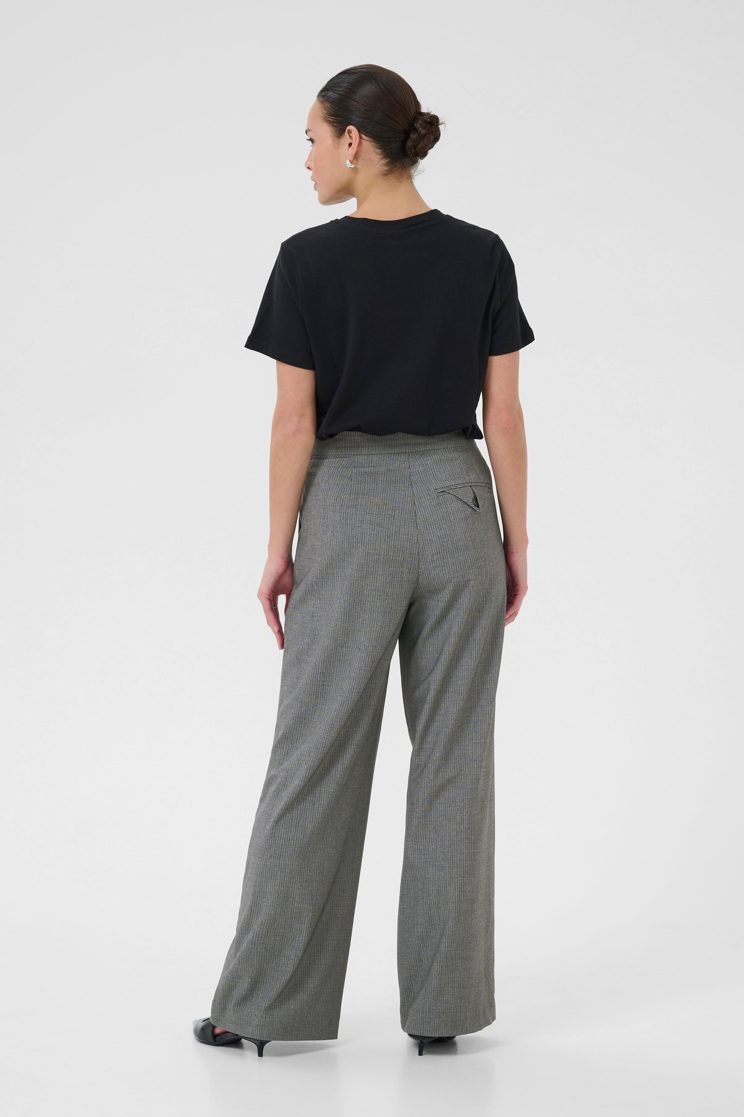 Ellie Wide Pant - Grey-Pants- Hometown Style HTS, women's in store and online boutique located in Ingersoll, Ontario