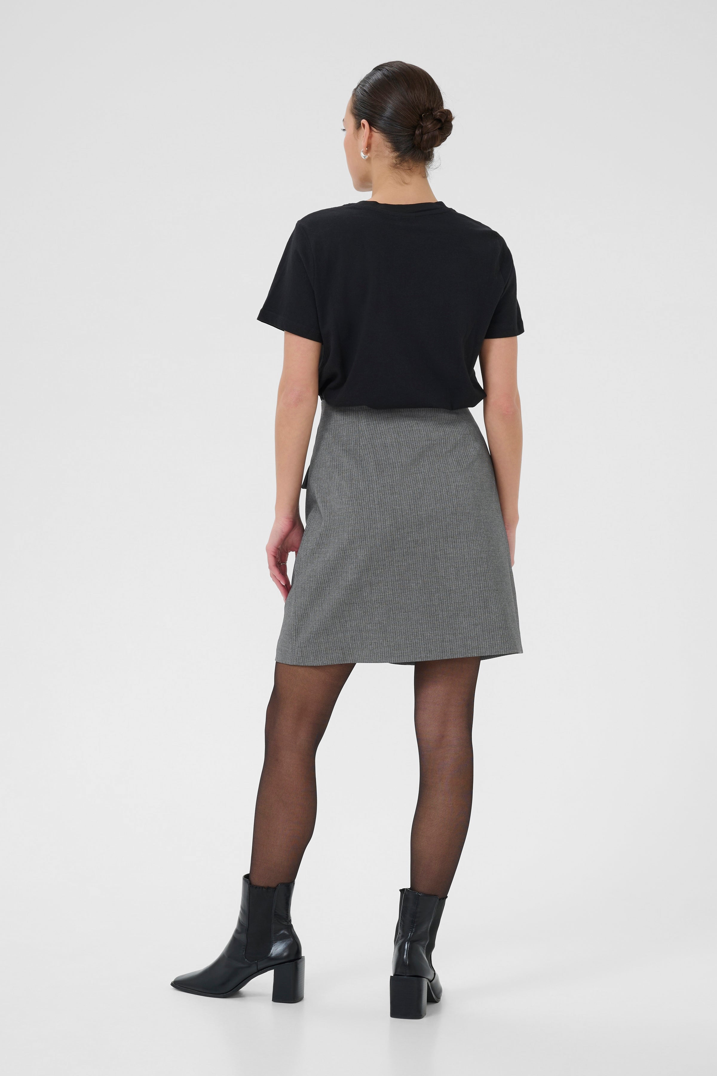 Ellie Skirt - Grey-skirt- Hometown Style HTS, women's in store and online boutique located in Ingersoll, Ontario