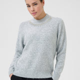 Roxy Pullover - Light Grey-Sweater- Hometown Style HTS, women's in store and online boutique located in Ingersoll, Ontario