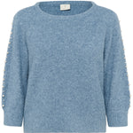 Betty Pullover - Windward Blue-Sweater- Hometown Style HTS, women's in store and online boutique located in Ingersoll, Ontario