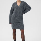 Trudy Pullover - Grey Melange-Sweater- Hometown Style HTS, women's in store and online boutique located in Ingersoll, Ontario