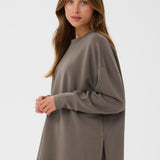 Annika Pullover - Morel-Casual Tops- Hometown Style HTS, women's in store and online boutique located in Ingersoll, Ontario