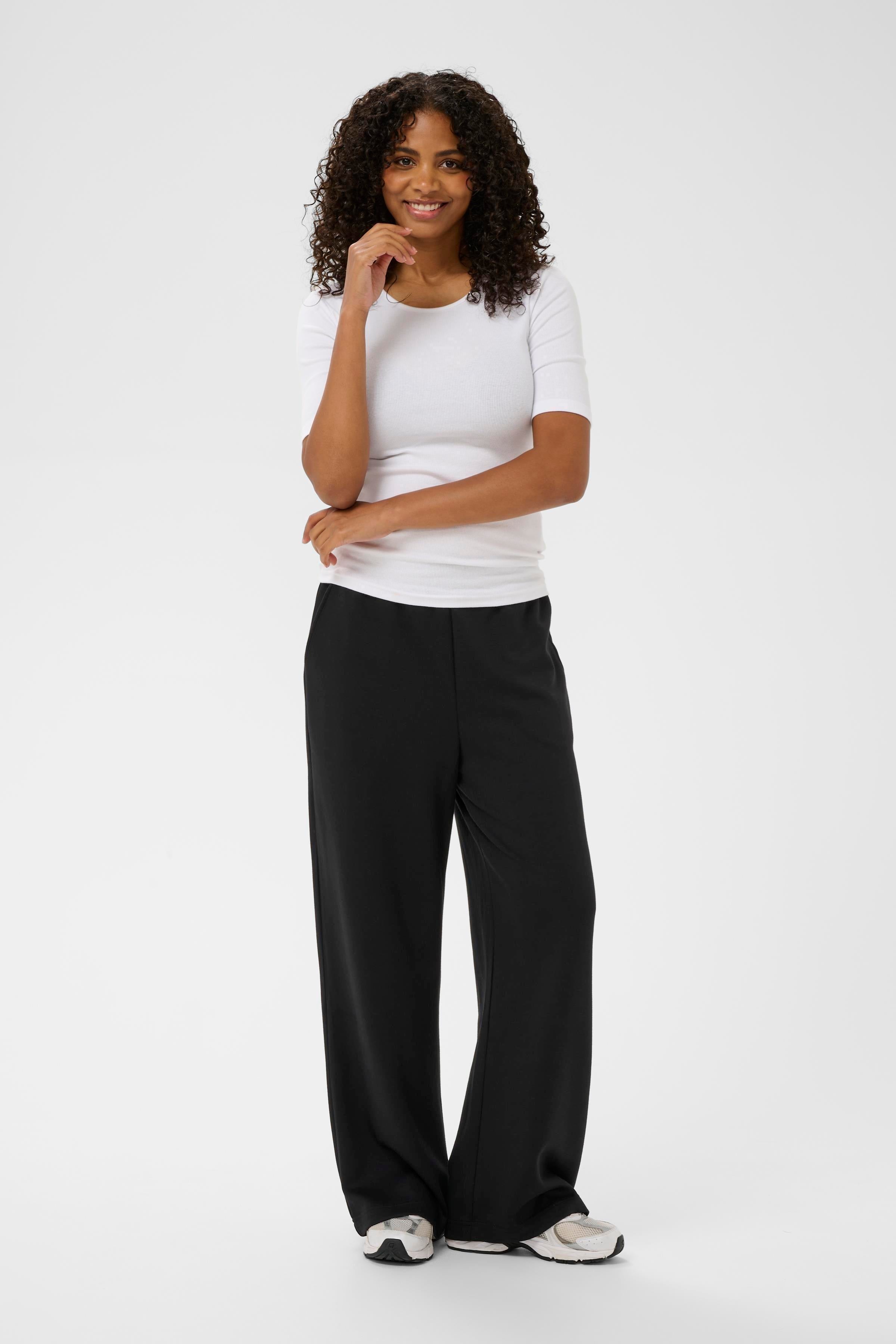 Annika Trousers - Deep Black-Pants- Hometown Style HTS, women's in store and online boutique located in Ingersoll, Ontario