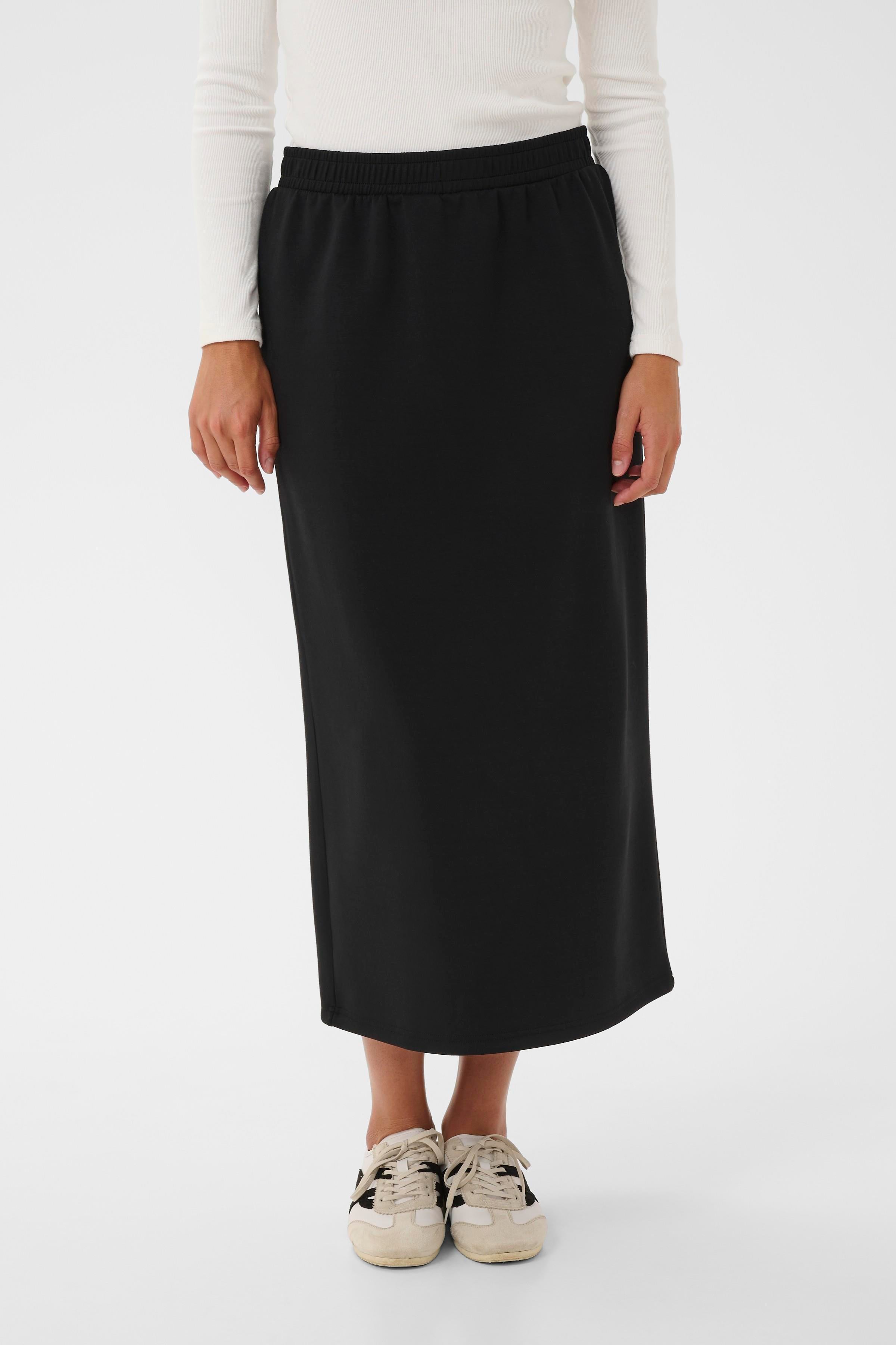 Annika Skirt - Deep Black-skirt- Hometown Style HTS, women's in store and online boutique located in Ingersoll, Ontario