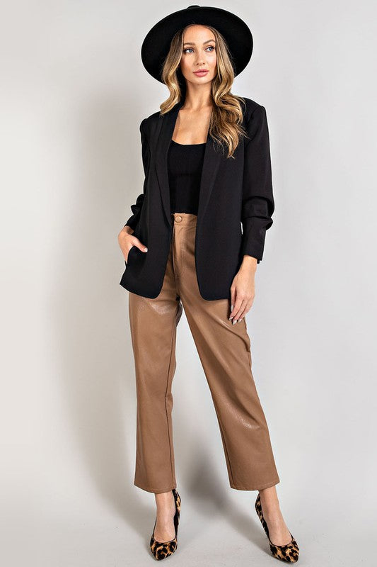 Blazer - Black-blazer- Hometown Style HTS, women's in store and online boutique located in Ingersoll, Ontario