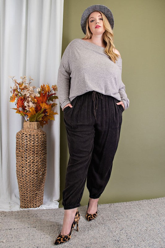Long Sleeve, Off Shoulder Top - Oatmeal-Sweater- Hometown Style HTS, women's in store and online boutique located in Ingersoll, Ontario