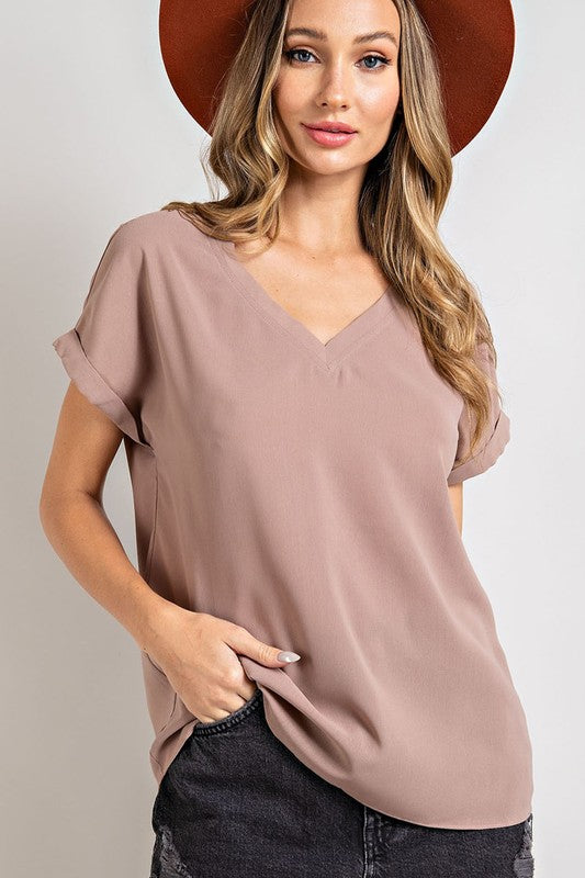 Short Sleeve Blouse - Coco-blouse- Hometown Style HTS, women's in store and online boutique located in Ingersoll, Ontario