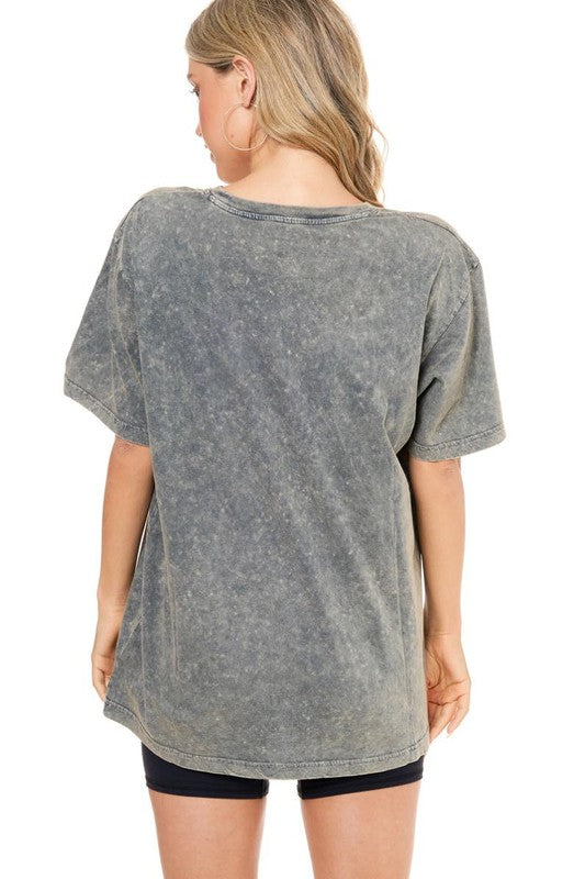 Rock n Roll Tee - Denim-T shirt- Hometown Style HTS, women's in store and online boutique located in Ingersoll, Ontario