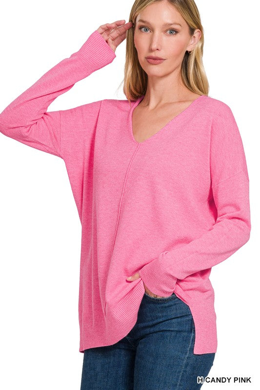 Essential Spring Sweater - Candy Pink