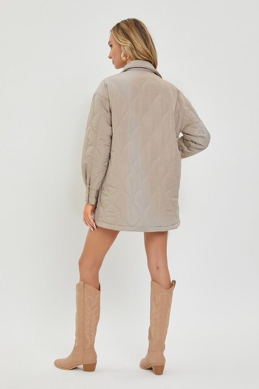 Quilted Jacket - Coco- Hometown Style HTS, women's in store and online boutique located in Ingersoll, Ontario