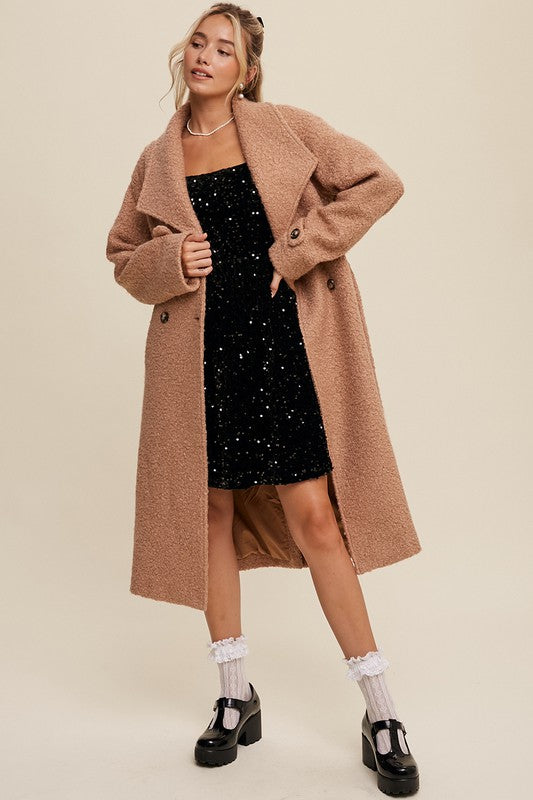 Teddy Trench - Camel-Coats & Jackets- Hometown Style HTS, women's in store and online boutique located in Ingersoll, Ontario