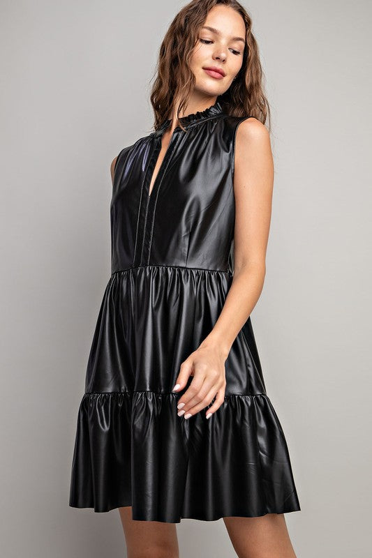 Sleeveless Mini Dress-Dress- Hometown Style HTS, women's in store and online boutique located in Ingersoll, Ontario