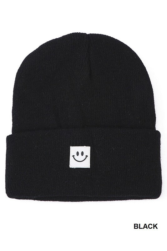Smiley Beanie- Hometown Style HTS, women's in store and online boutique located in Ingersoll, Ontario
