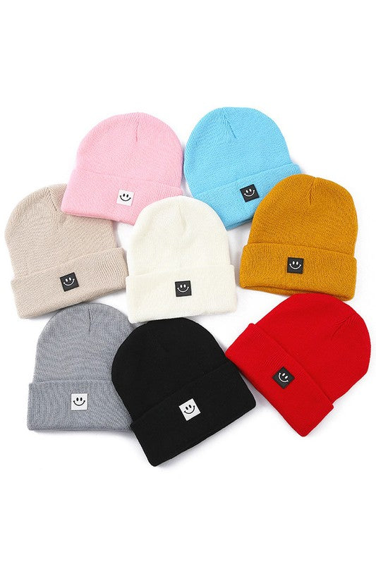 Smiley Beanie- Hometown Style HTS, women's in store and online boutique located in Ingersoll, Ontario
