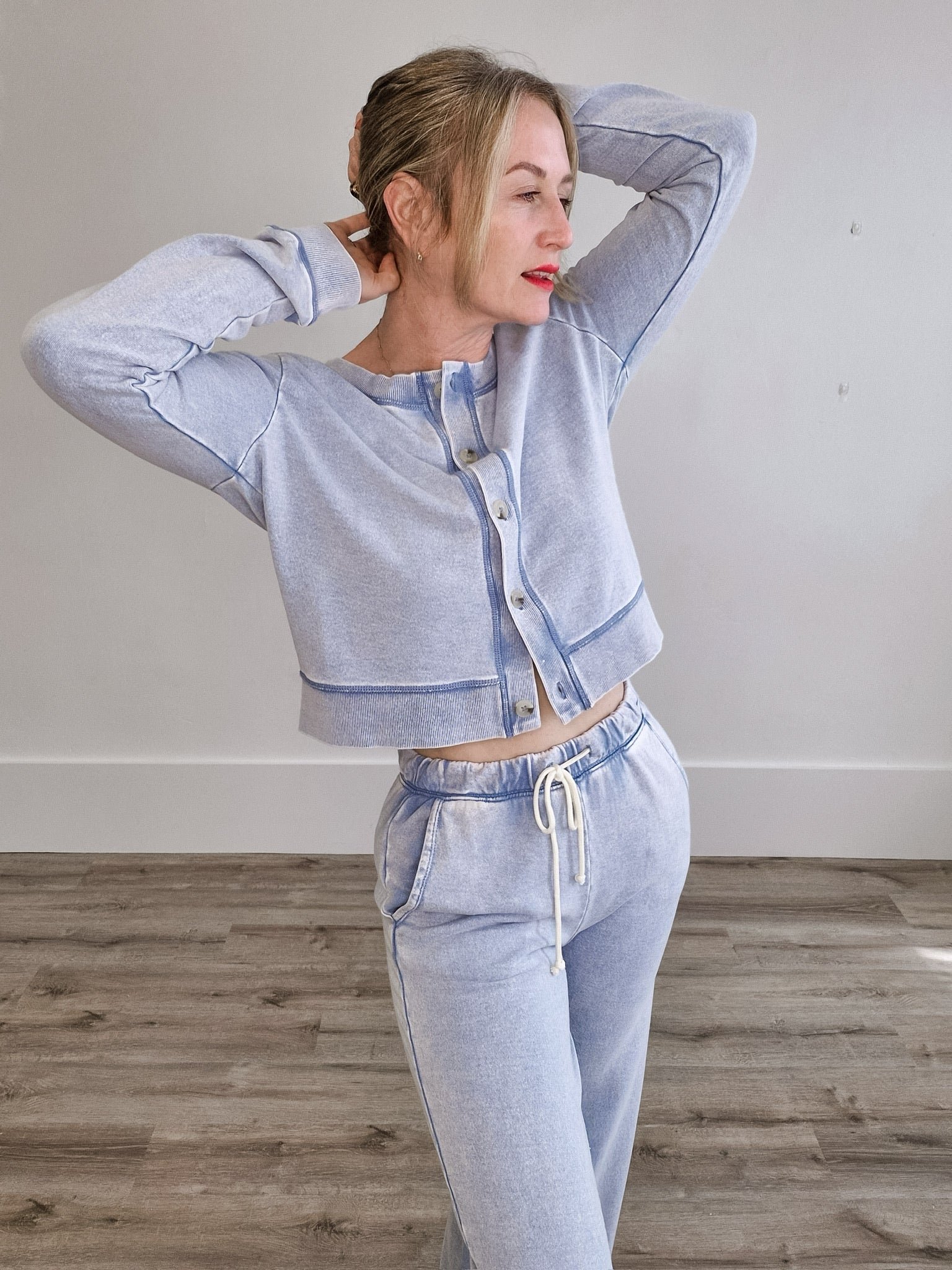 Daily Knit Denim Cardigan- Hometown Style HTS, women's in store and online boutique located in Ingersoll, Ontario