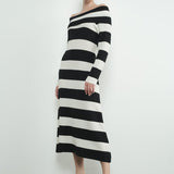 Chic Stripe Sweater Dress-Dress- Hometown Style HTS, women's in store and online boutique located in Ingersoll, Ontario
