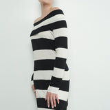 Chic Stripe Sweater Dress-Dress- Hometown Style HTS, women's in store and online boutique located in Ingersoll, Ontario