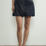 Denim Bubble Mini Skirt-Skirt- Hometown Style HTS, women's in store and online boutique located in Ingersoll, Ontario