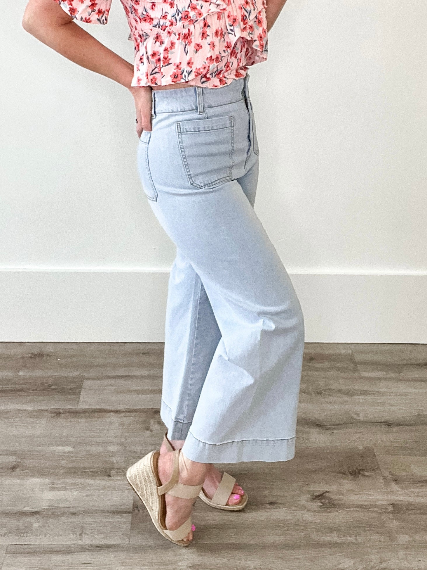 Soft Washed Wide Leg Pants - Denim-Pants- Hometown Style HTS, women's in store and online boutique located in Ingersoll, Ontario