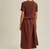 Mixed Media Sweater Midi Dress-dress- Hometown Style HTS, women's in store and online boutique located in Ingersoll, Ontario