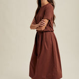 Mixed Media Sweater Midi Dress-dress- Hometown Style HTS, women's in store and online boutique located in Ingersoll, Ontario