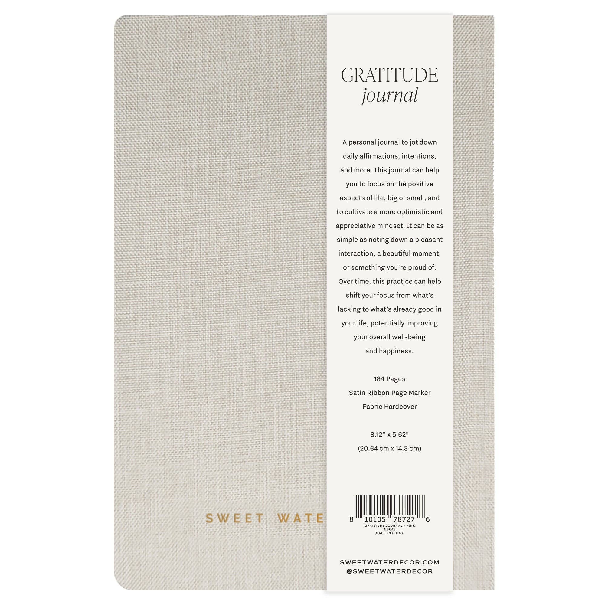 Gratitude Journal - Daily Prompted Journal-book- Hometown Style HTS, women's in store and online boutique located in Ingersoll, Ontario