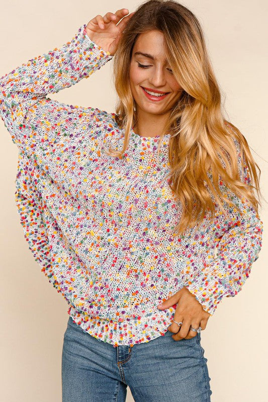 Popcorn Pullover - Ivory- Hometown Style HTS, women's in store and online boutique located in Ingersoll, Ontario
