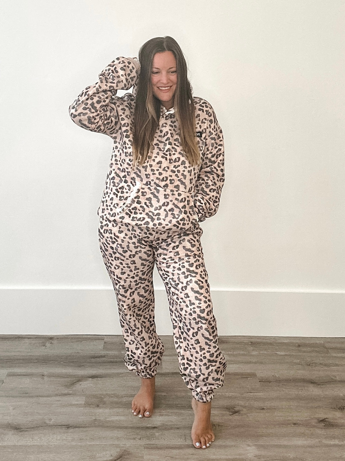 Comfort Zone Joggers - Leopard Lace-comfy pants- Hometown Style HTS, women's in store and online boutique located in Ingersoll, Ontario