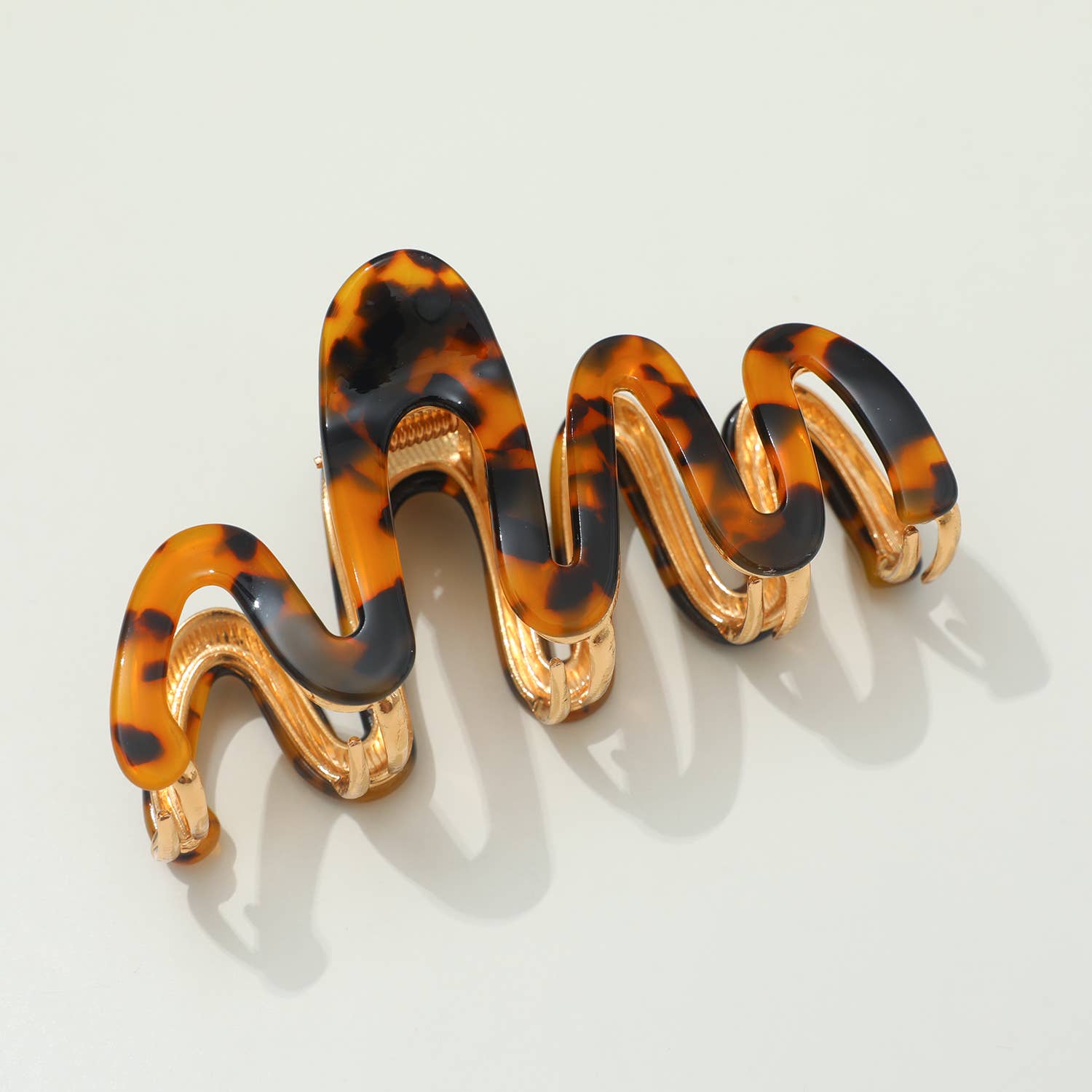 Large Squiggle Metal Claw Clip-Accessories- Hometown Style HTS, women's in store and online boutique located in Ingersoll, Ontario