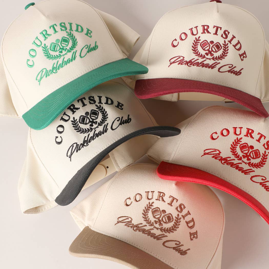 Courtside Pickleball Club Two Tone Trucker Hat- Hometown Style HTS, women's in store and online boutique located in Ingersoll, Ontario