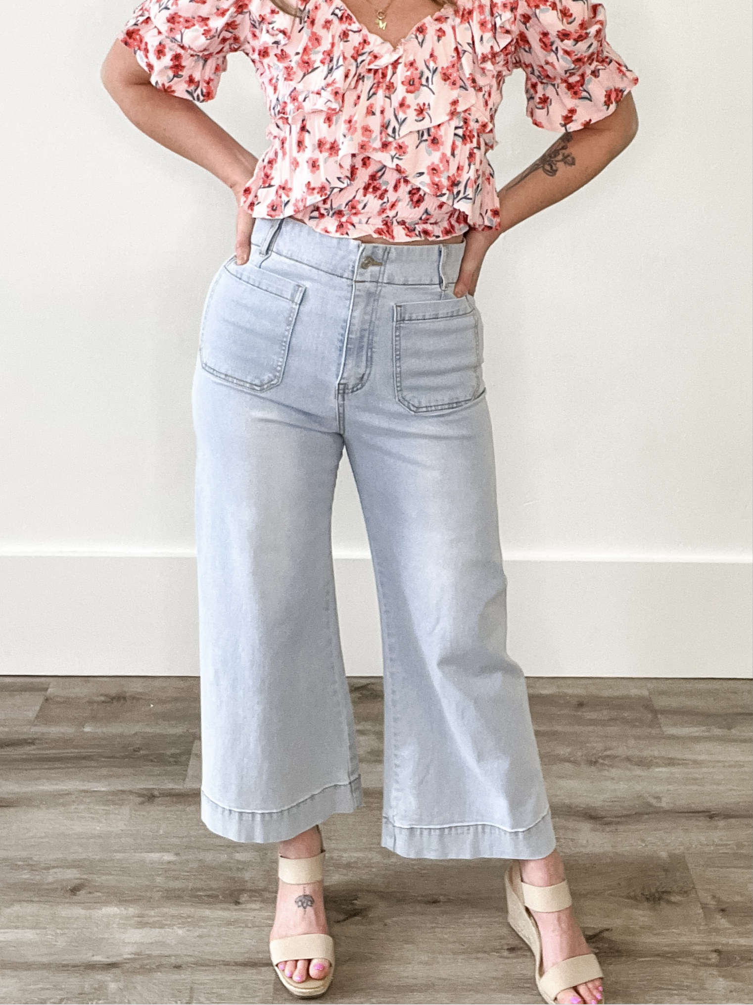 Soft Washed Wide Leg Pants - Denim-Pants- Hometown Style HTS, women's in store and online boutique located in Ingersoll, Ontario