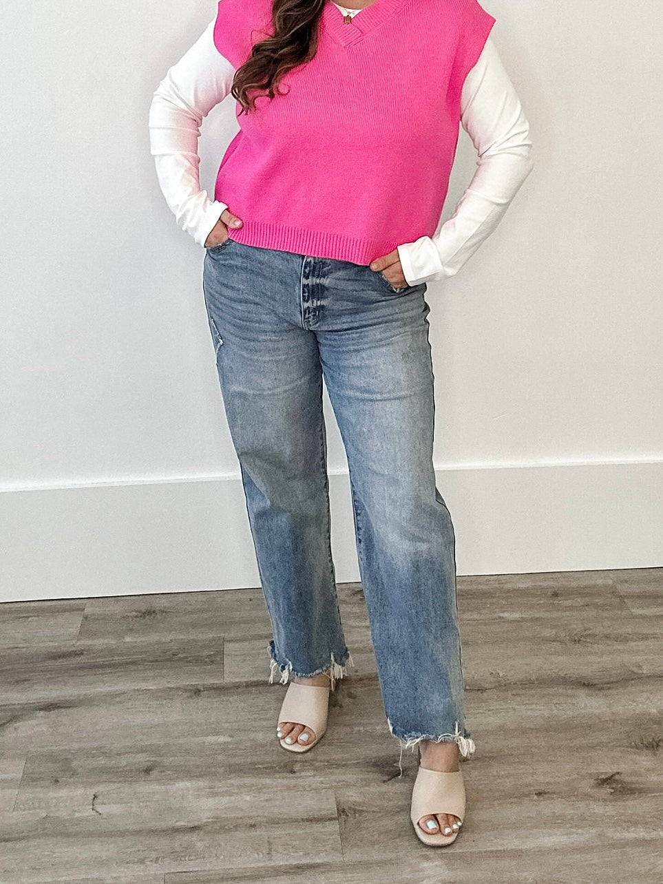 High Rise Slim Wide Leg-denim- Hometown Style HTS, women's in store and online boutique located in Ingersoll, Ontario