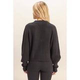 Sparkly Bow Cardigan - Black-cardigan- Hometown Style HTS, women's in store and online boutique located in Ingersoll, Ontario