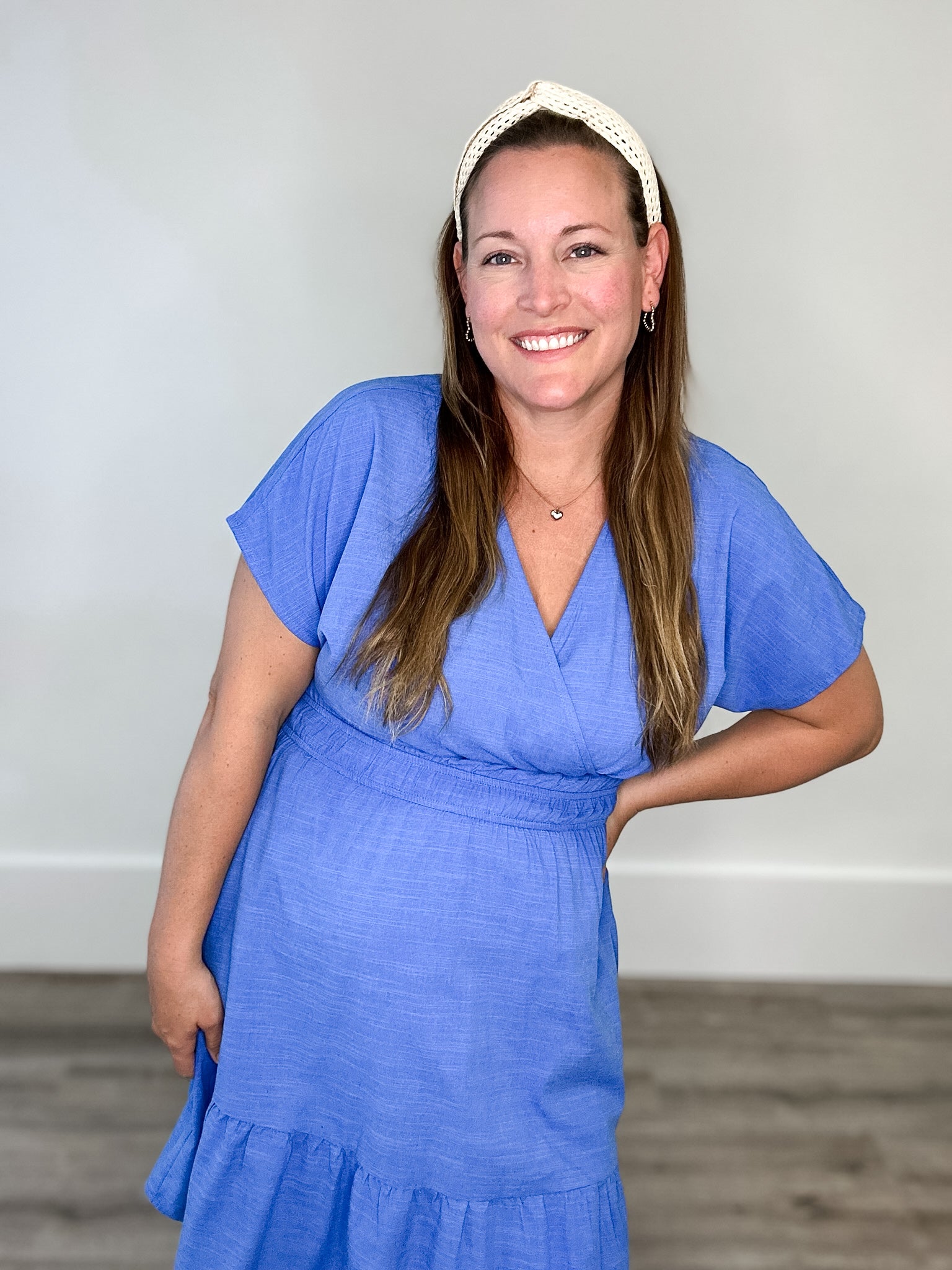 Dolman Sleeve Tiered Mini Dress - Royal Blue-dresses- Hometown Style HTS, women's in store and online boutique located in Ingersoll, Ontario