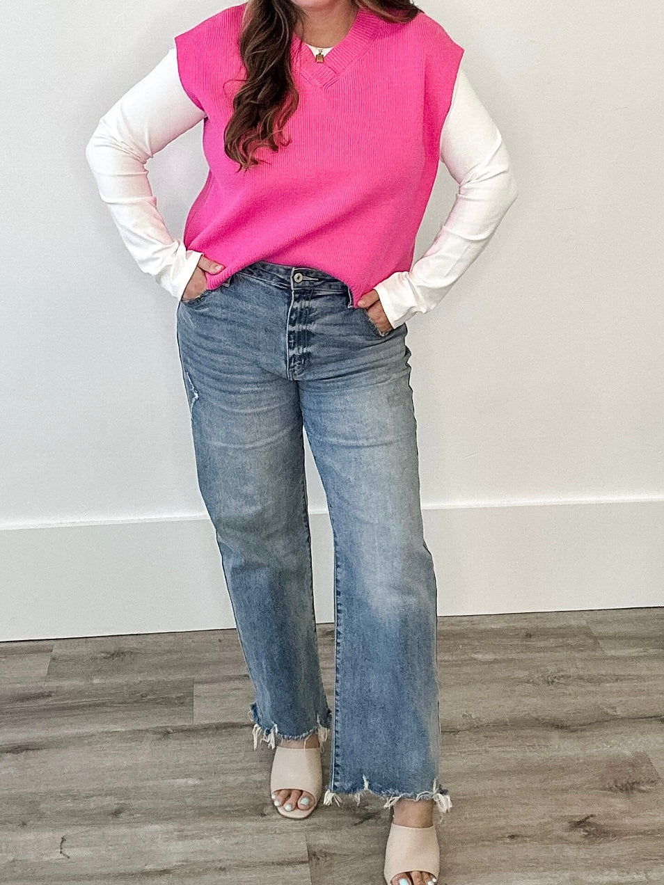 High Rise Slim Wide Leg-denim- Hometown Style HTS, women's in store and online boutique located in Ingersoll, Ontario