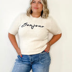 Bonjour Sweater - Cream-sweater- Hometown Style HTS, women's in store and online boutique located in Ingersoll, Ontario