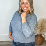 Betty Pullover - Windward Blue-Sweater- Hometown Style HTS, women's in store and online boutique located in Ingersoll, Ontario