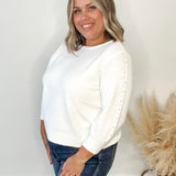 Betty Pullover - Chalk-Sweater- Hometown Style HTS, women's in store and online boutique located in Ingersoll, Ontario
