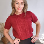 Abby Sweater - Wine-sweater- Hometown Style HTS, women's in store and online boutique located in Ingersoll, Ontario