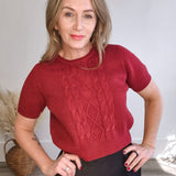 Abby Sweater - Wine-sweater- Hometown Style HTS, women's in store and online boutique located in Ingersoll, Ontario