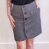 Ellie Skirt - Grey-skirt- Hometown Style HTS, women's in store and online boutique located in Ingersoll, Ontario