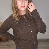 Niel Cardigan - Chocolate Brown-cardigan- Hometown Style HTS, women's in store and online boutique located in Ingersoll, Ontario