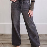 Meadow HW Reg Fit Jeans- Grey Vintage-Denim- Hometown Style HTS, women's in store and online boutique located in Ingersoll, Ontario