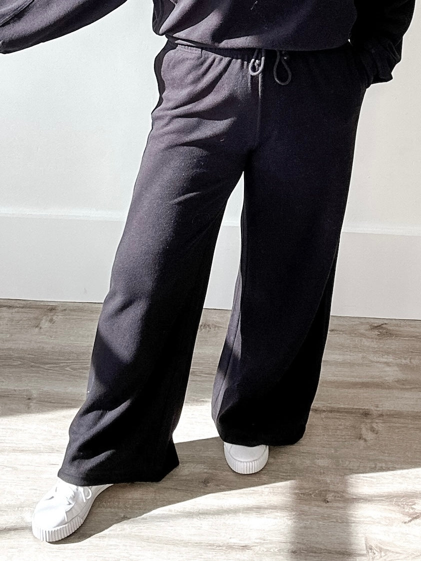 Women's Jogger Pant - Black-Bottoms- Hometown Style HTS, women's in store and online boutique located in Ingersoll, Ontario