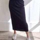 Annika Skirt - Deep Black-skirt- Hometown Style HTS, women's in store and online boutique located in Ingersoll, Ontario