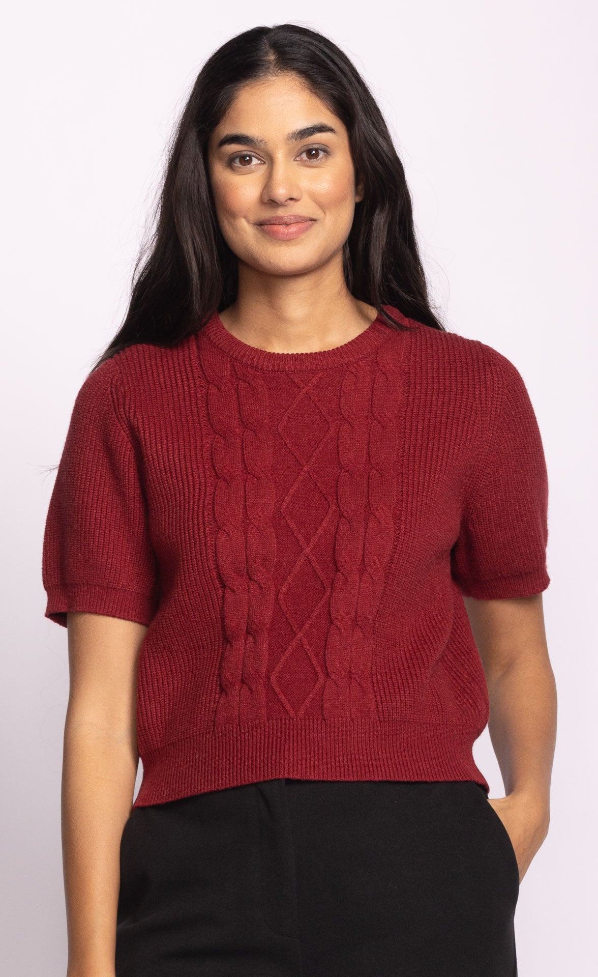 Abby Sweater - Wine-sweater- Hometown Style HTS, women's in store and online boutique located in Ingersoll, Ontario
