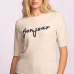 Bonjour Sweater - Cream-sweater- Hometown Style HTS, women's in store and online boutique located in Ingersoll, Ontario
