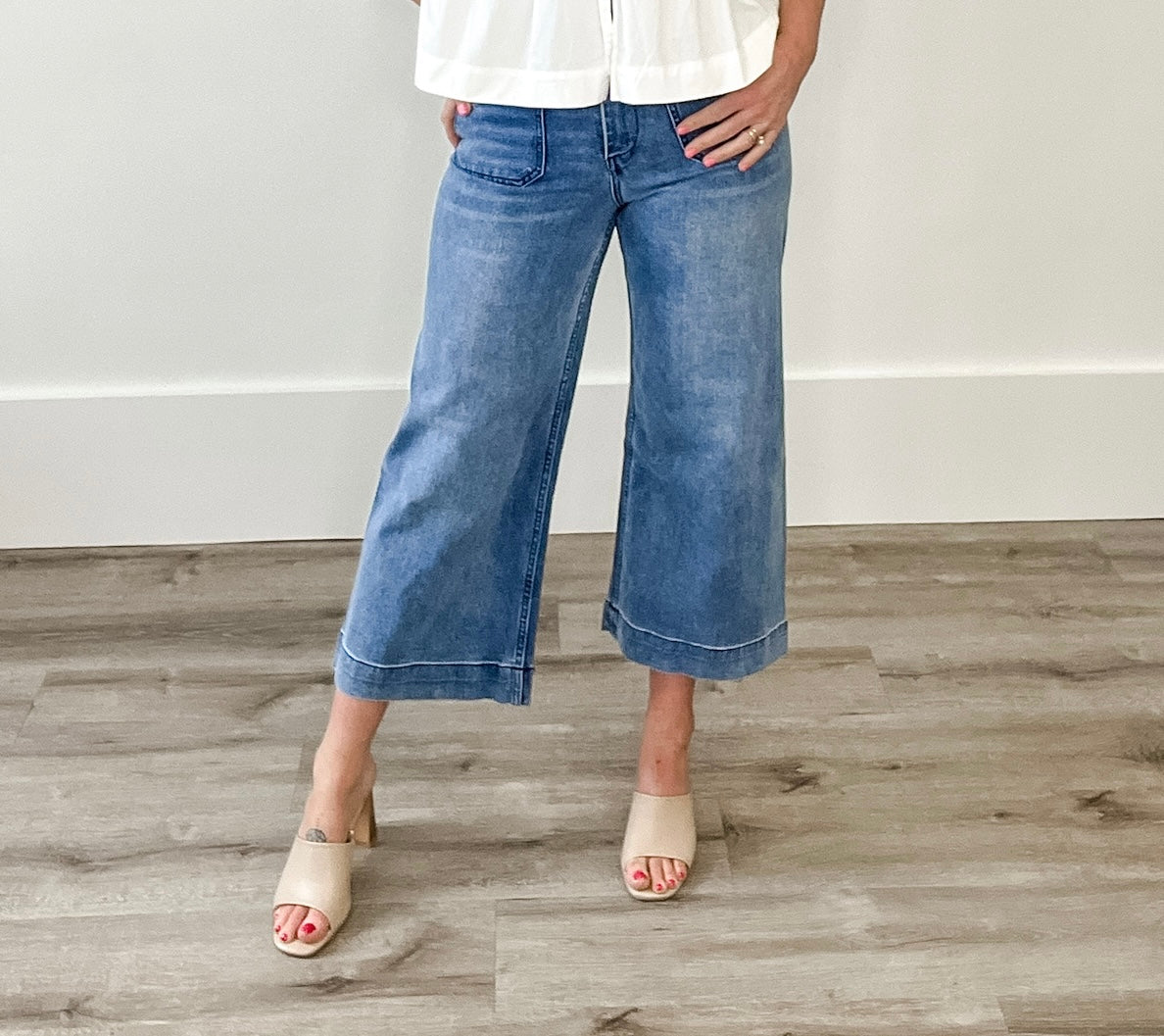Straight Leg Denim Pants - Dark Denim-denim- Hometown Style HTS, women's in store and online boutique located in Ingersoll, Ontario